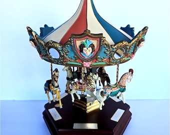 Caja de música vintage de San Francisco, American Treasures L.E. Merry Go Round Carousel, 1972