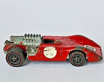 Vintage Hot Wheels Redline Ferrari 312P - Red - 1969 - Near Mint