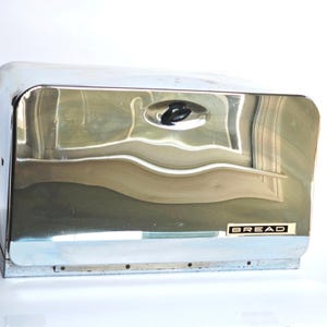 Vintage Lincoln BeautyBox Krom Brödlåda Mid Century Modern Retro Kök MCM