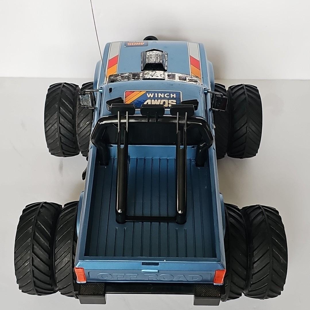 1985 Nikko Japan 4WDS Big Brutus RC Remote Monster Truck Vtg Winch