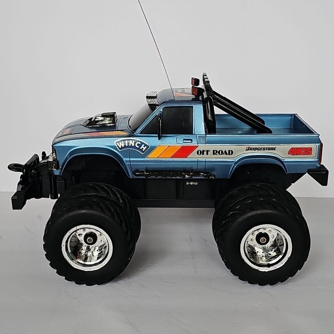 1985 Nikko Japan 4WDS Big Brutus RC Remote Monster Truck Vtg Winch