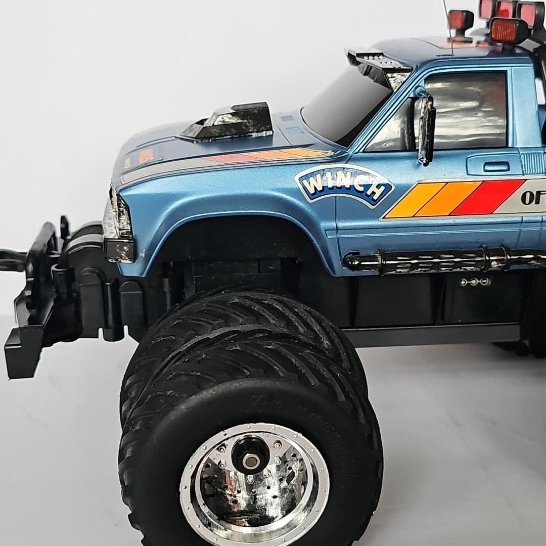1985 Nikko Japan 4WDS Big Brutus RC Remote Monster Truck Vtg Winch