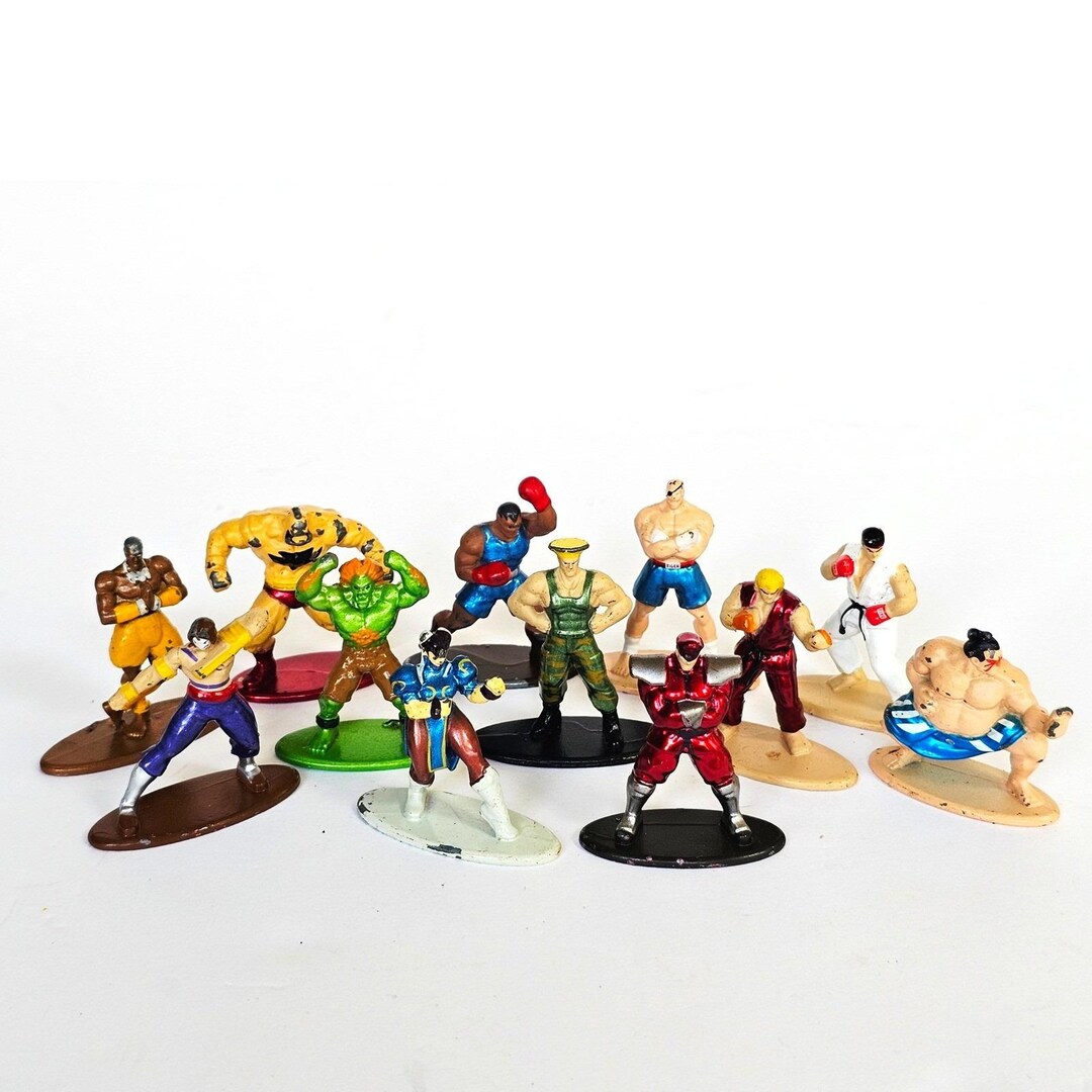 Jade Nano Street Fighter Metal Figures 1.5" Characters Diecast Lot of ...