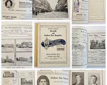 1913 Canobie Lake Park Trolley Souvenir Journal Mass Northeastern Street Railway