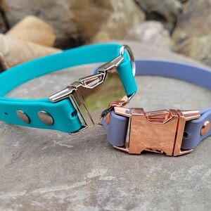 2 Pack Quick Release Biothane Dog Collar Waterproof Dog Collar