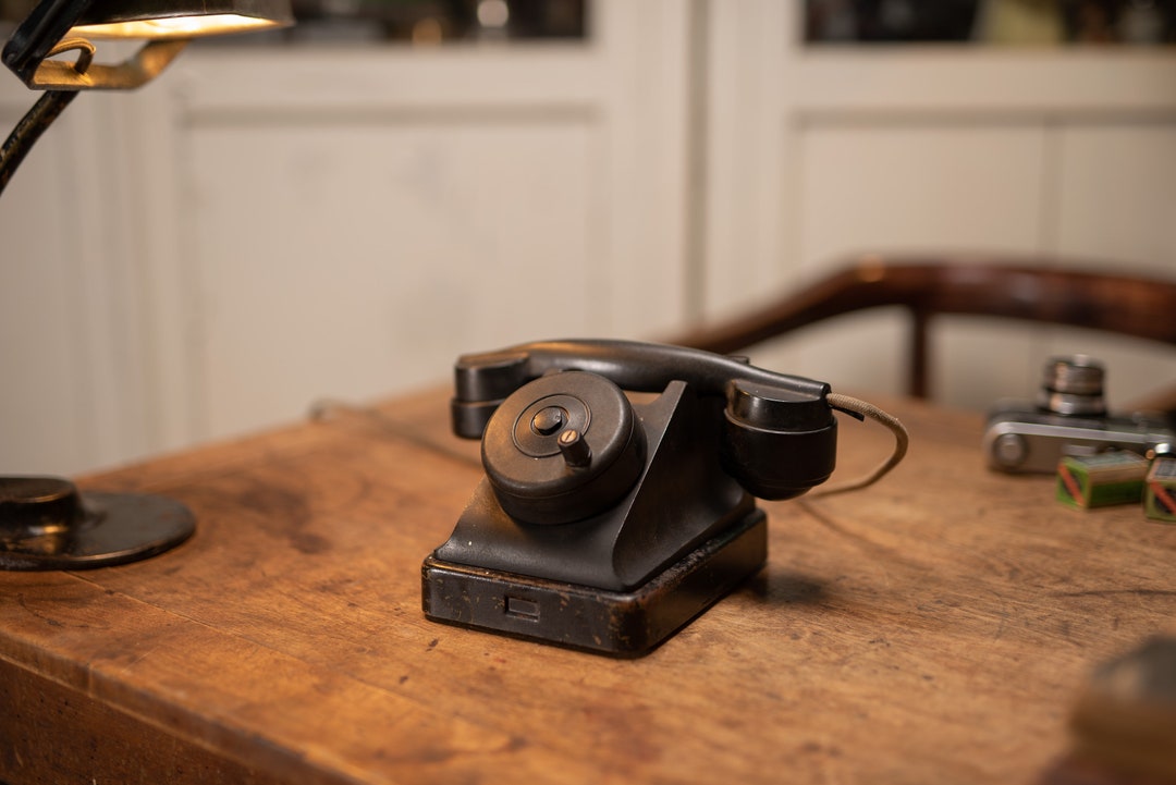 Vintage Rotary Telephone Antique Desk Phone Retro 1940s Etsy