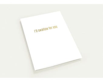 I'd Swallow for you - 10er-Pack Grußkarten (US & CA)