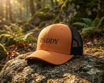 Daddy Embroidered Trucker Hat – Father's Day Gift, New Dad Baseball Cap