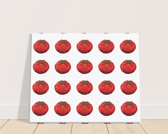 Tomate Leinwanddruck: Küchen Wandkunst, Foodie Dekor, Bauernhaus Stil