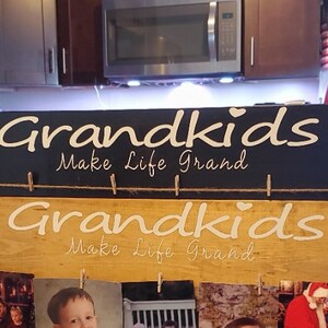 Grandkids sign 30 x 4.5 inches