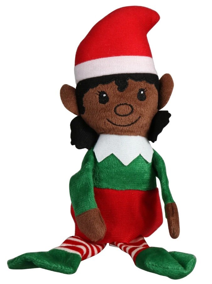 black stuffed elf