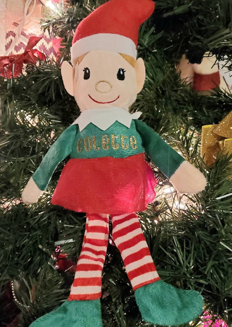 Elf Buddy Personalized Elf Plush Elf Stuffed CHRISTMAS Elf Elf Elves