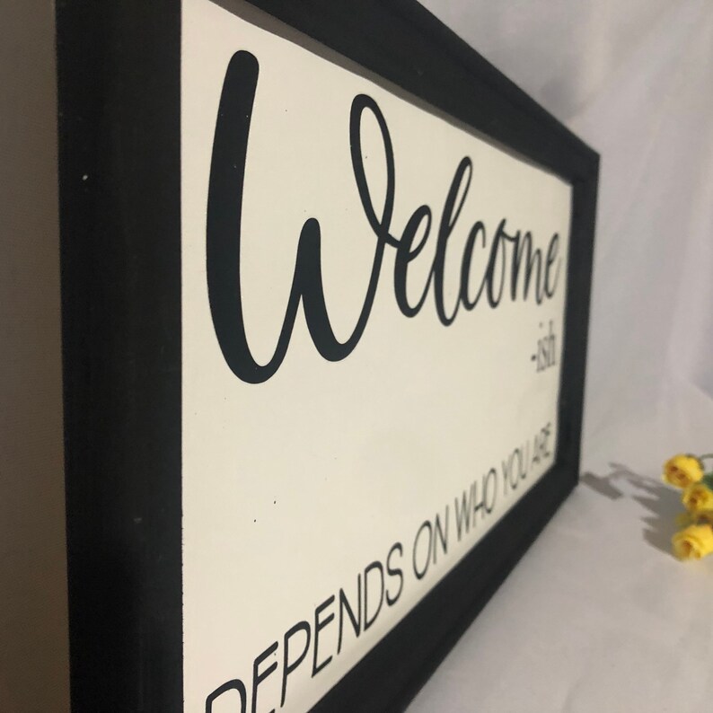 Welcome Ish Sign -framed Welcome Sign - Etsy