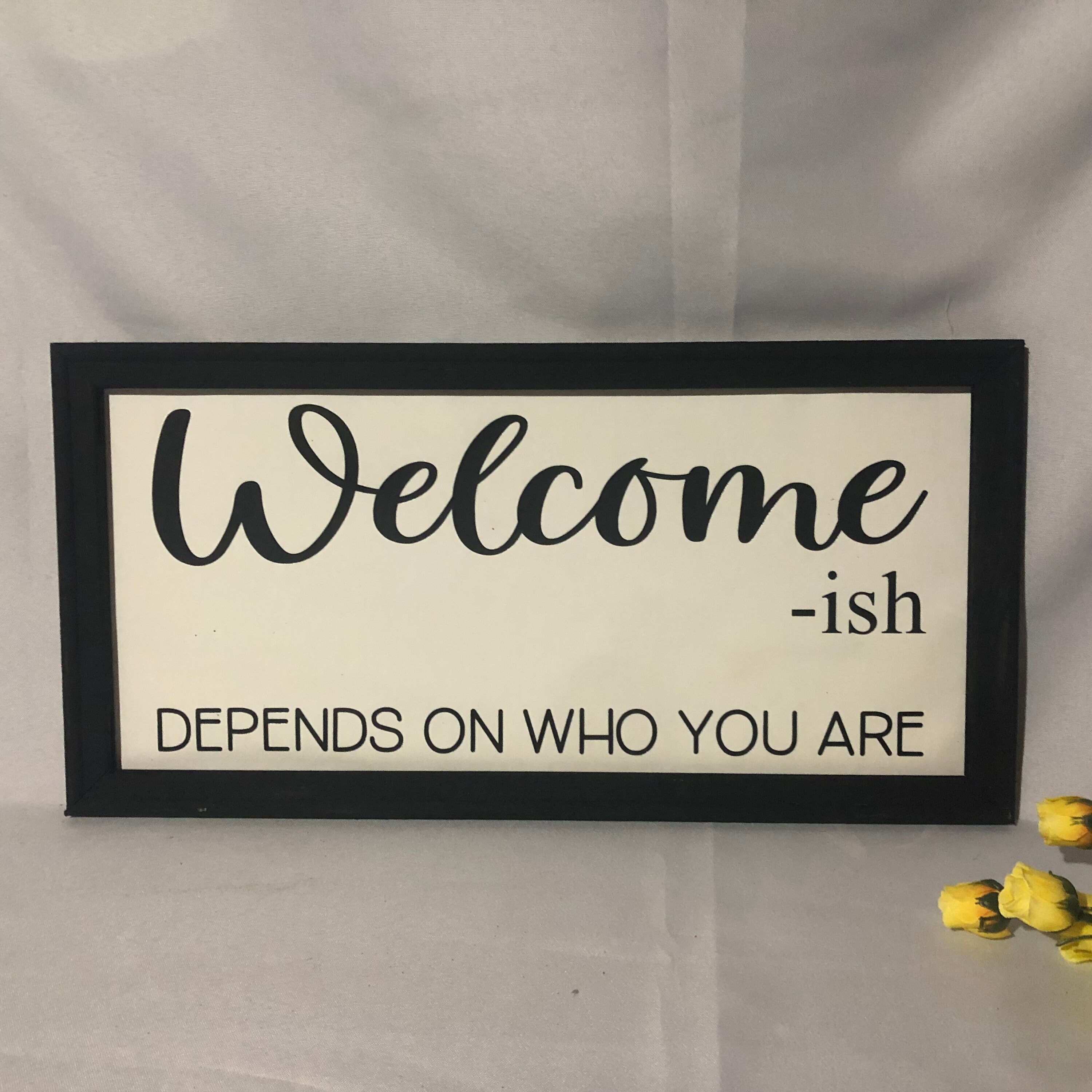Welcome Ish Sign -framed Welcome Sign - Etsy