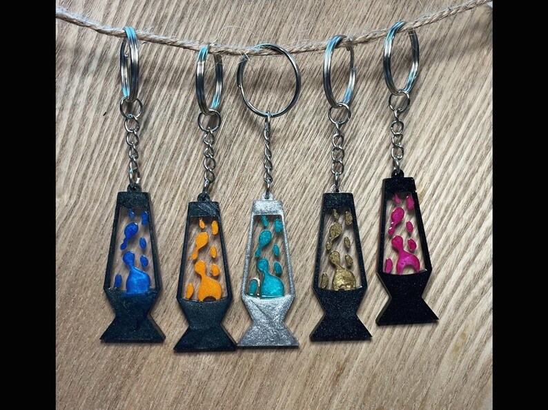 Lava Lamp Keychain Etsy