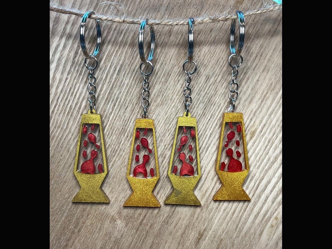 Lava Lamp Keychain Etsy