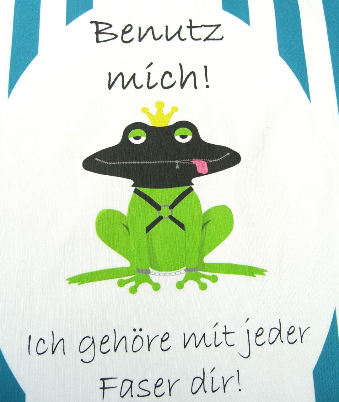 Teatowel / Geschirrtuch Froschkönig Frogprince benutz mich Küche kochen