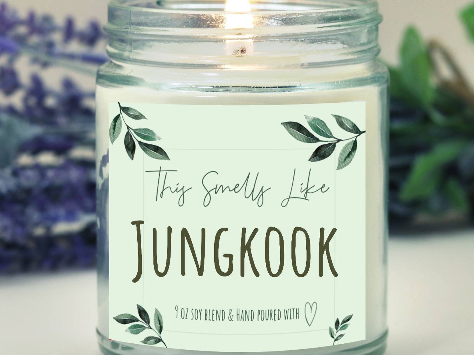 Smells Like Jungkook Gift for Army BTS Fan Gift Candle Bangtan Etsy