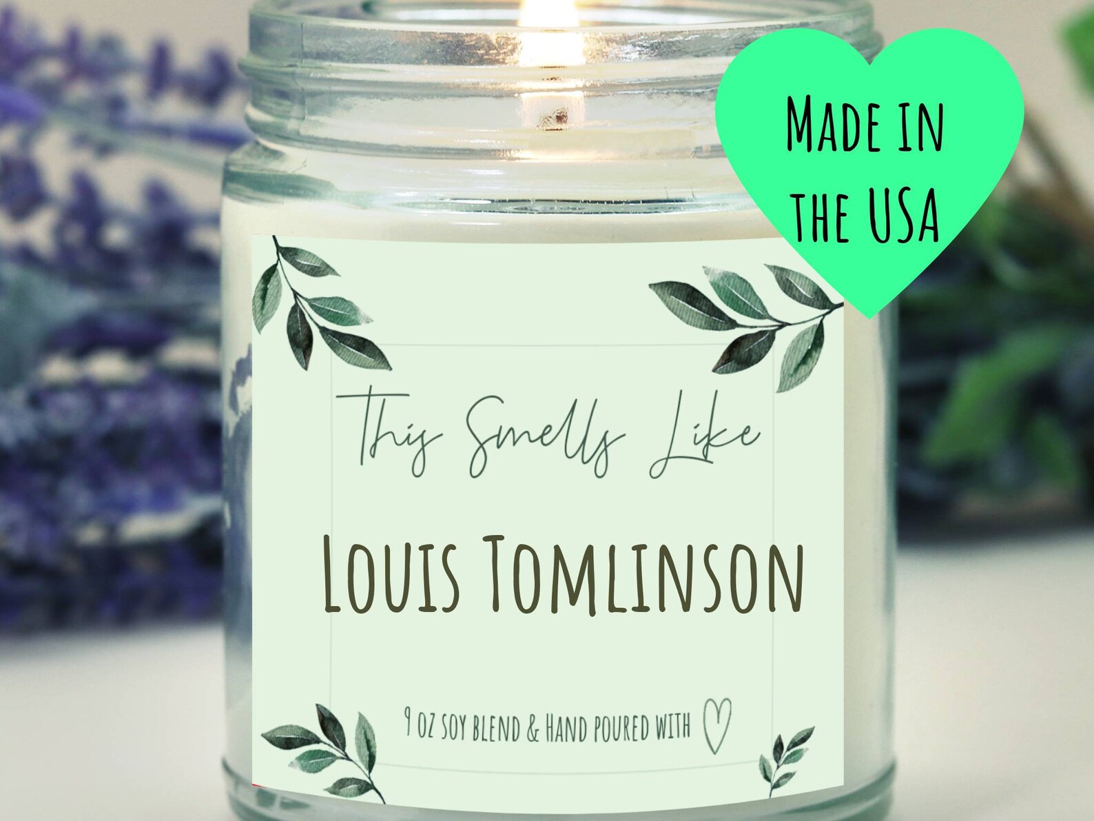 This smells like louis tomlinson personalized scented candle Etsy