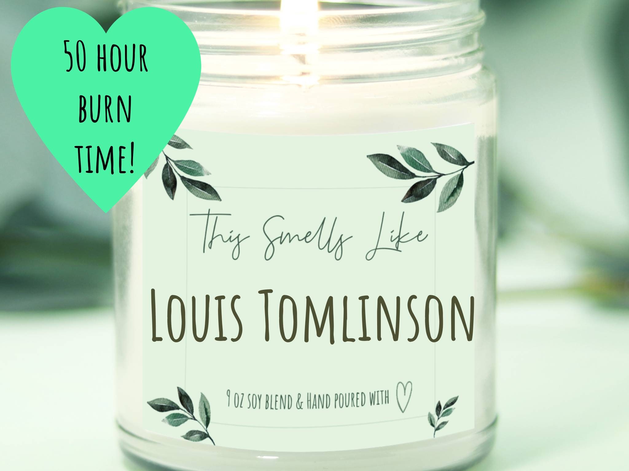This smells like louis tomlinson personalized scented candle Etsy
