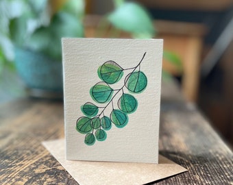 wish card - Mipiyil - eucalyptus