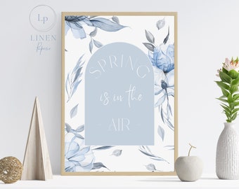 Spring Printable Wall Art Spring Floral Print Minimalist Spring Is In The Air Spring Floral Art Spring Floral Decor Spring Digital Flowers