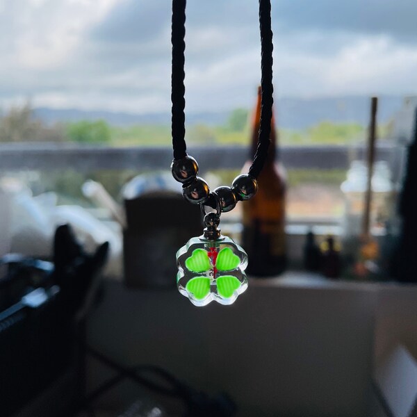 Hanging Charm Pendant For Good Luck scrivi il nome sui chicchi di riso Viene fornito con il braccialetto di cristallo e decorazioni K9 per auto e borse appese