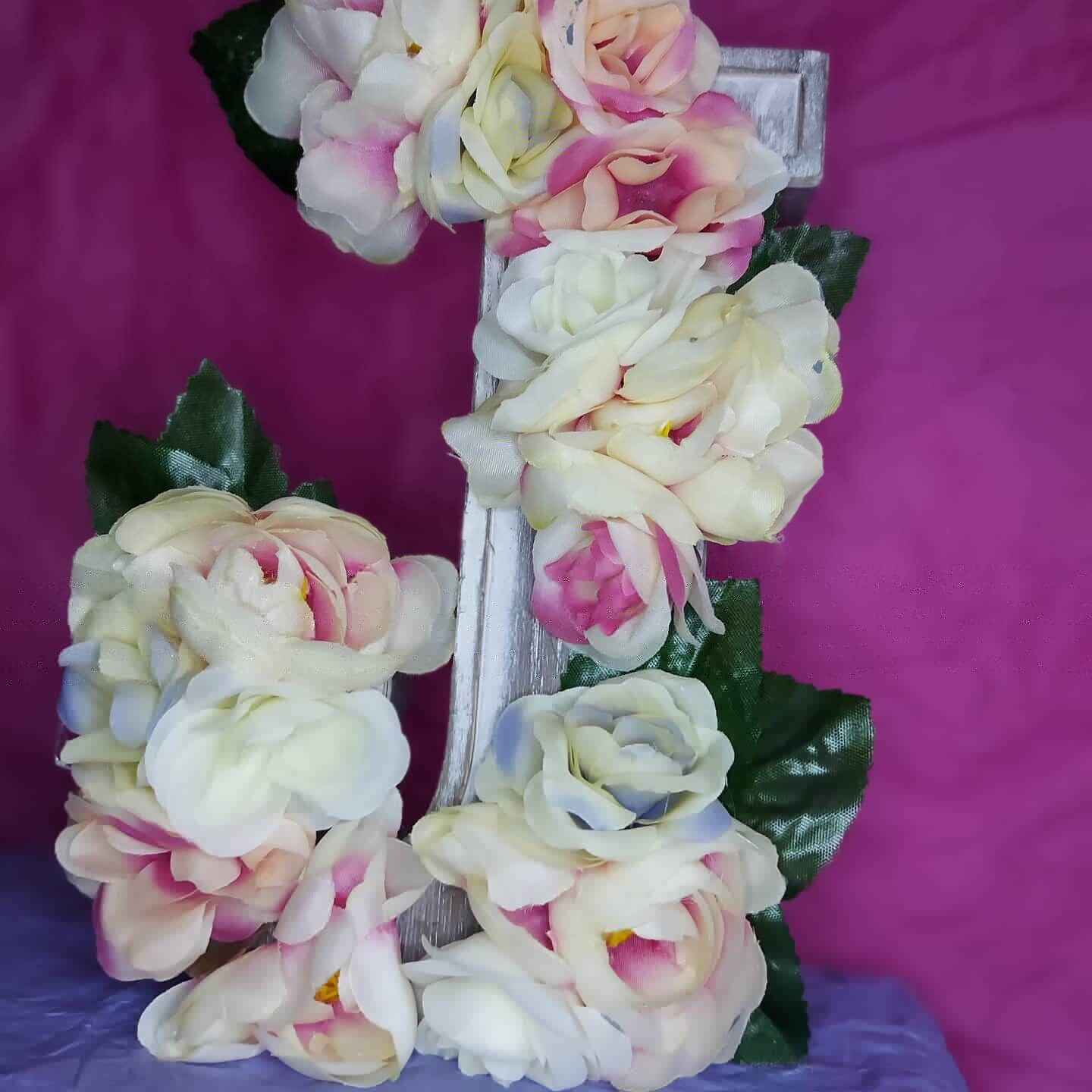 Fillabale flower Letter J Etsy