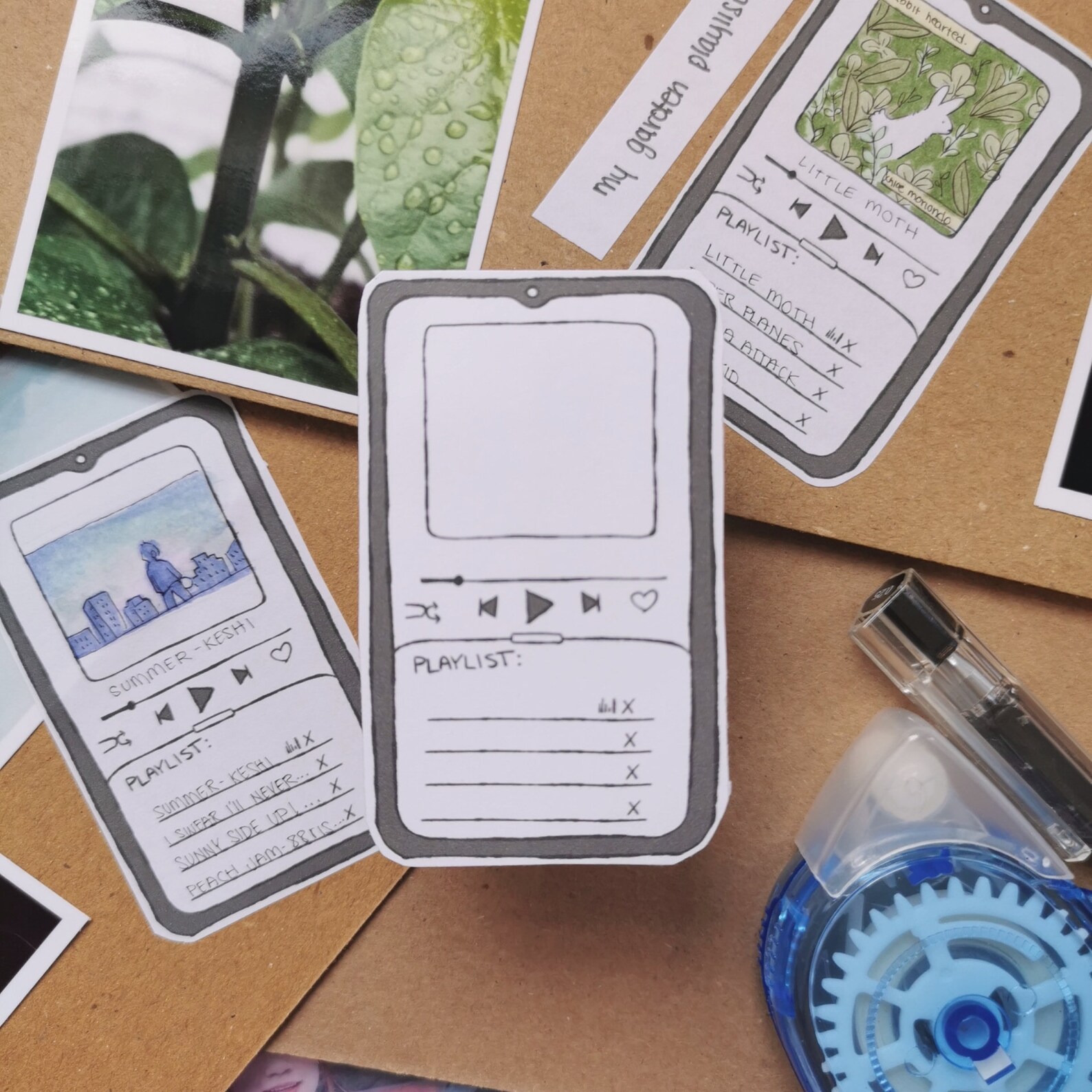 Playlist Sticker Customizable Album and Drawable. For Etsy