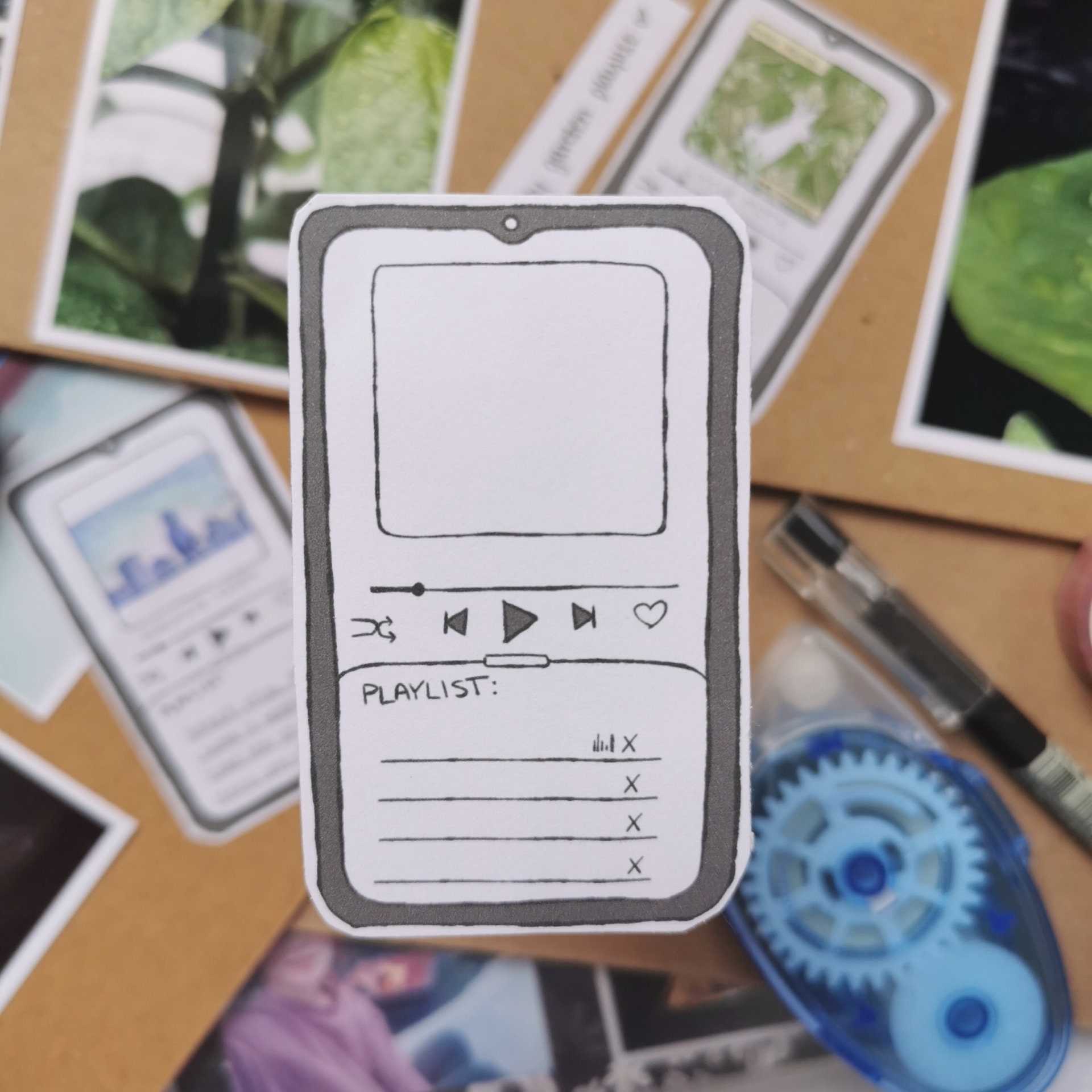 Playlist Sticker Customizable Album and Drawable. For Etsy