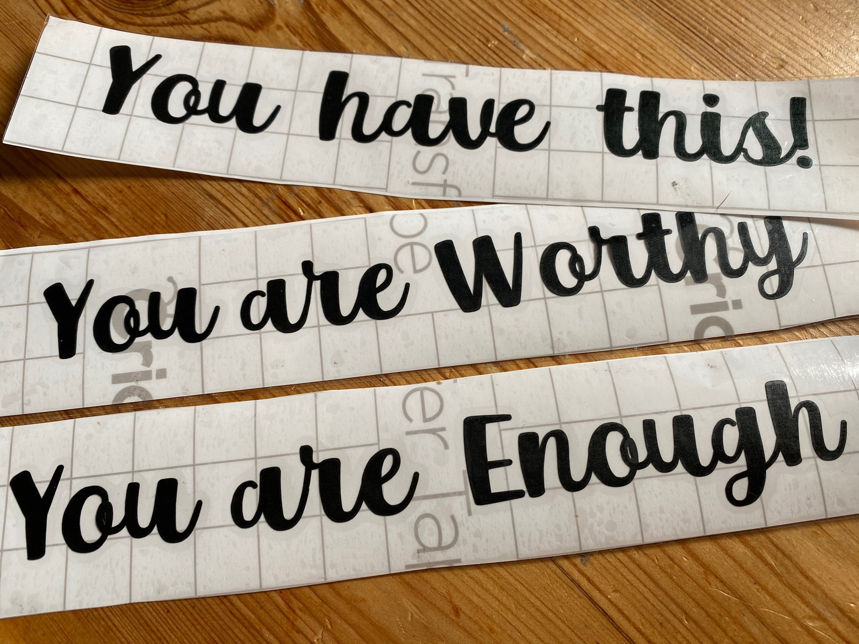 You are enough mirror decal sticker. You are enough vinyl Etsy