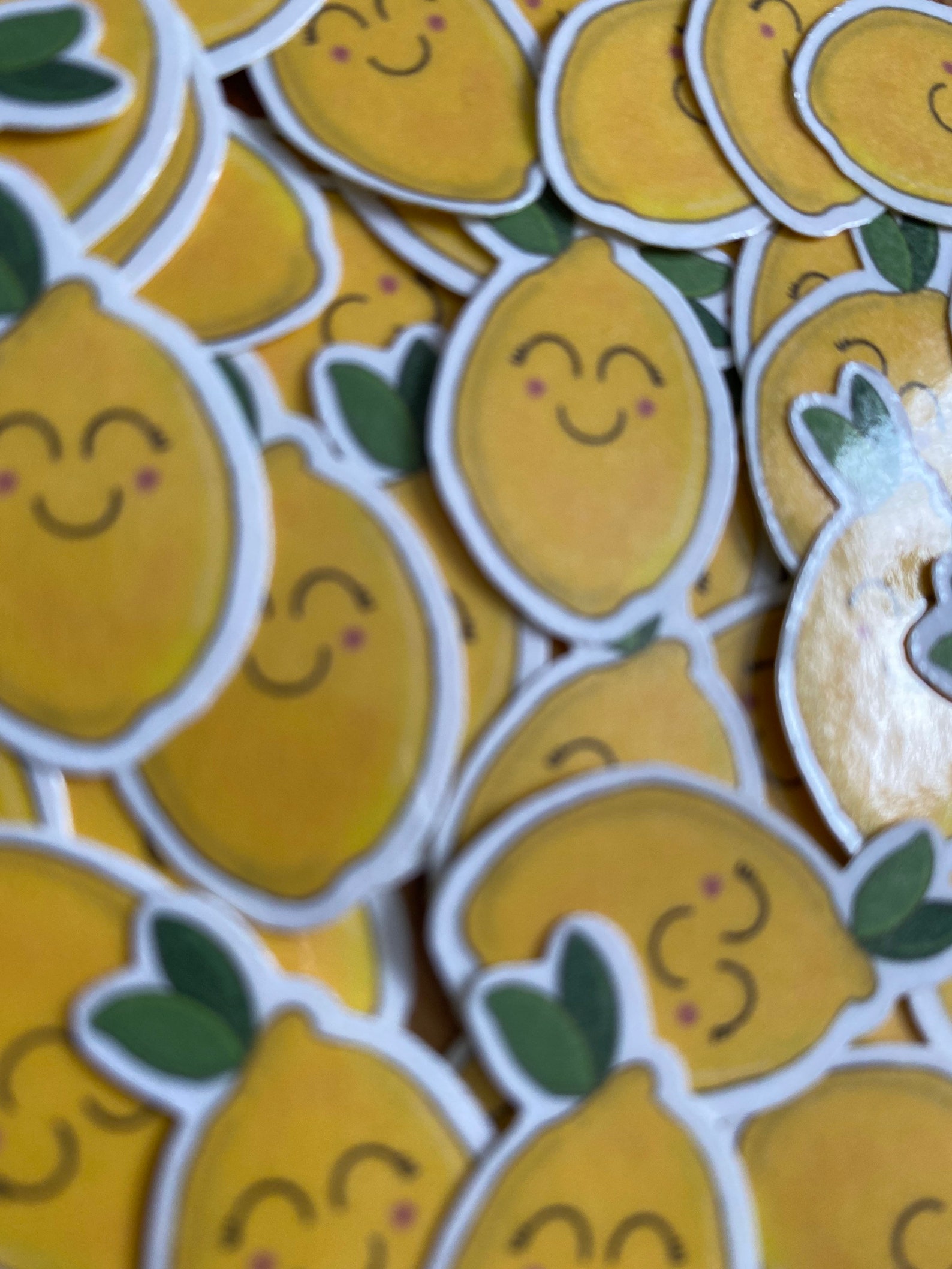 20 Mini Lemon Stickers. Mini Lemon Stickers. Cute Lemon Etsy