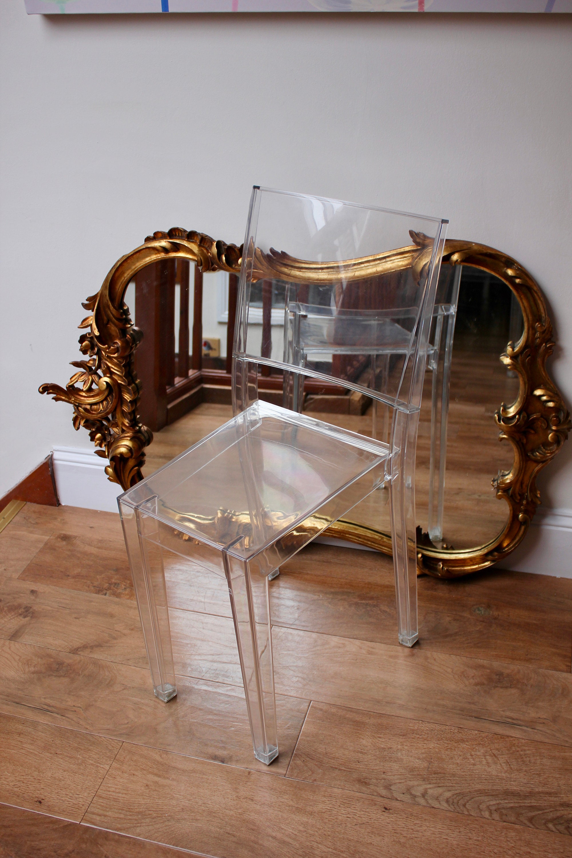 A set of 6 Original Vintage La Marie Transparent Chairs by Philippe Starck for Kartell