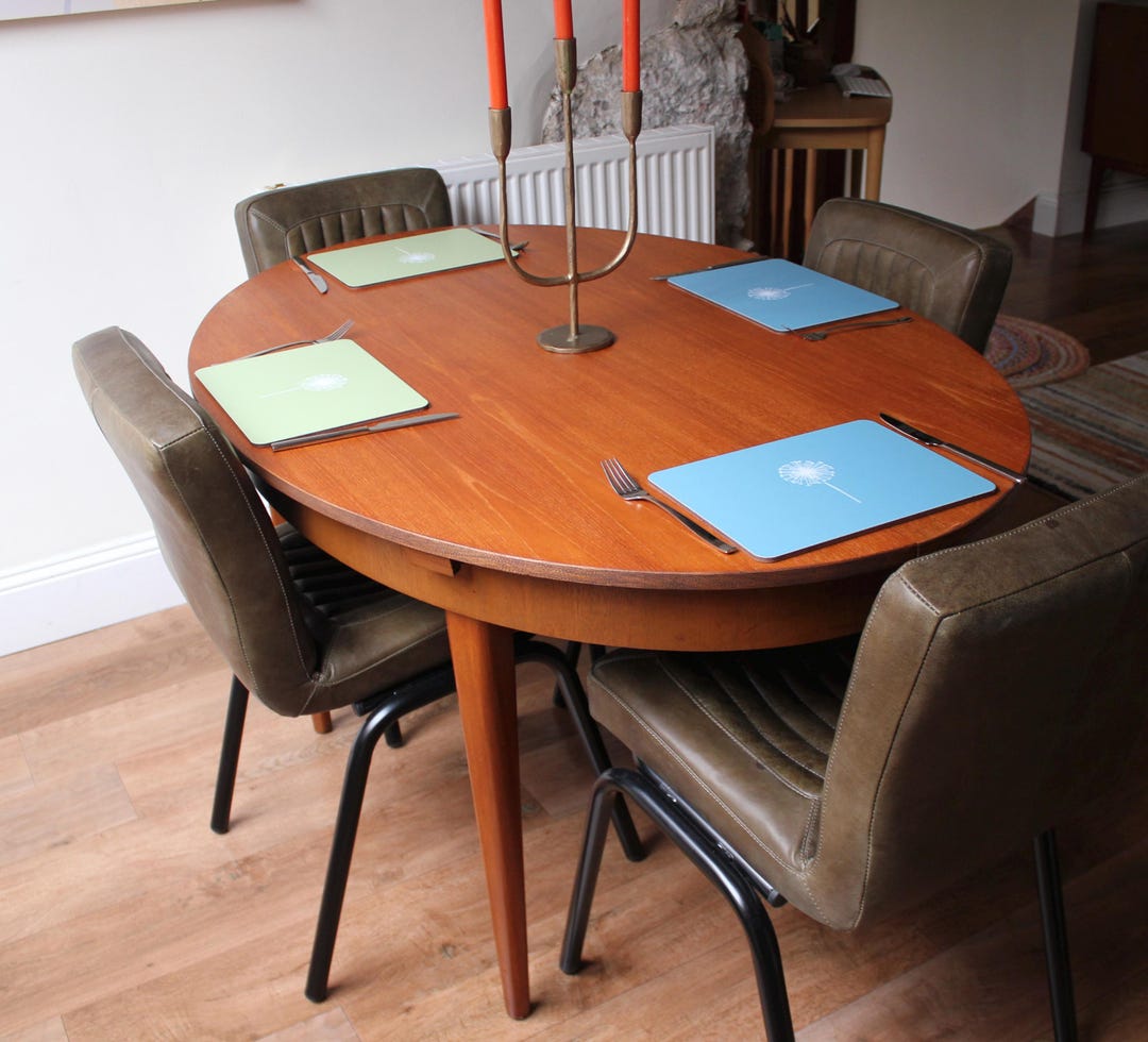 Vintage Teak Oval Extendable Dining Table by Greaves & Thomas - Etsy UK