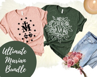 Marian SVG Bundle Catholic Ultimate Mary Bundle Religious Faith Jesus and Bible SVG PNG for Cricut and Silhouette