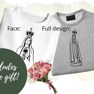 Onze Lieve Vrouw van Fatima svg, Onze Lieve Vrouw svg, katholieke svg, met gratis bonusbestanden svg, png bestanden voor cricut