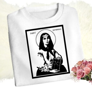 Saint Dymphna SVG e PNG, catholic saint icon svg, Christian svg, religious svg, faith svg, Jesus svg, svg, svg, png, per cricut