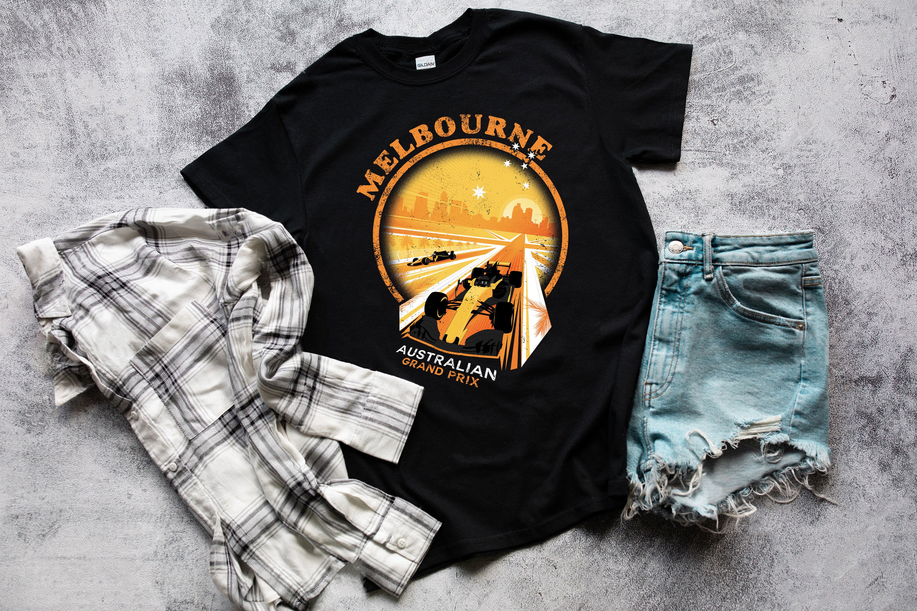 retro grand prix t shirts