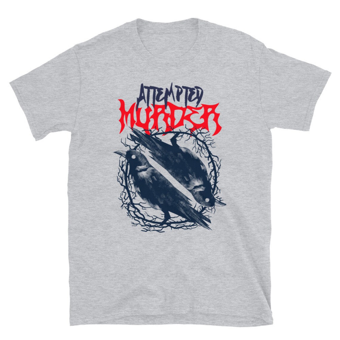 attempted murder crow t shirt