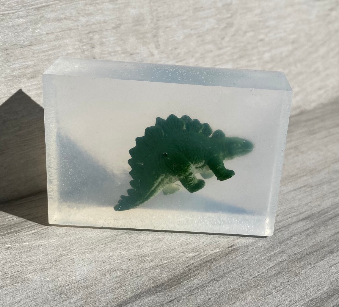 Dinosaur Surprise Inside Bar Soap Etsy
