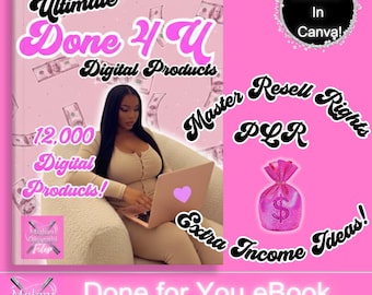 12000+ Done For You PLR MRR Digital Products Bundle Passive Income Marketing Guide Ebook digital planners Master Resell Rights for Moms