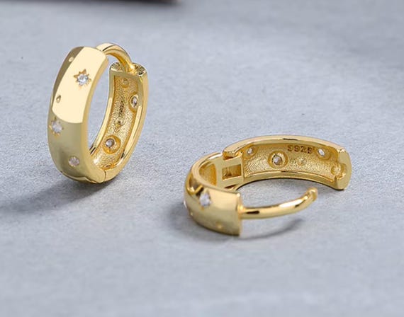 Gold Sparkle Huggies