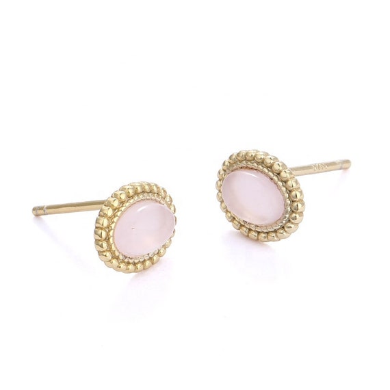 Pink Opal Studs