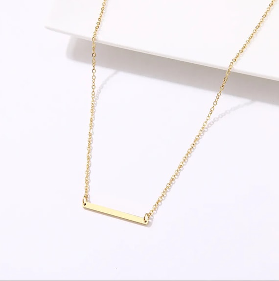 Gold Bar Necklace