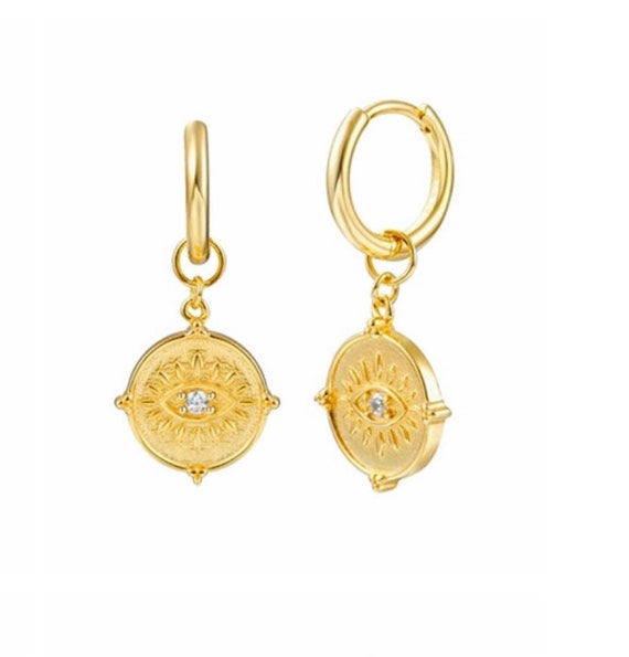 Aztec Eye Charm Earring