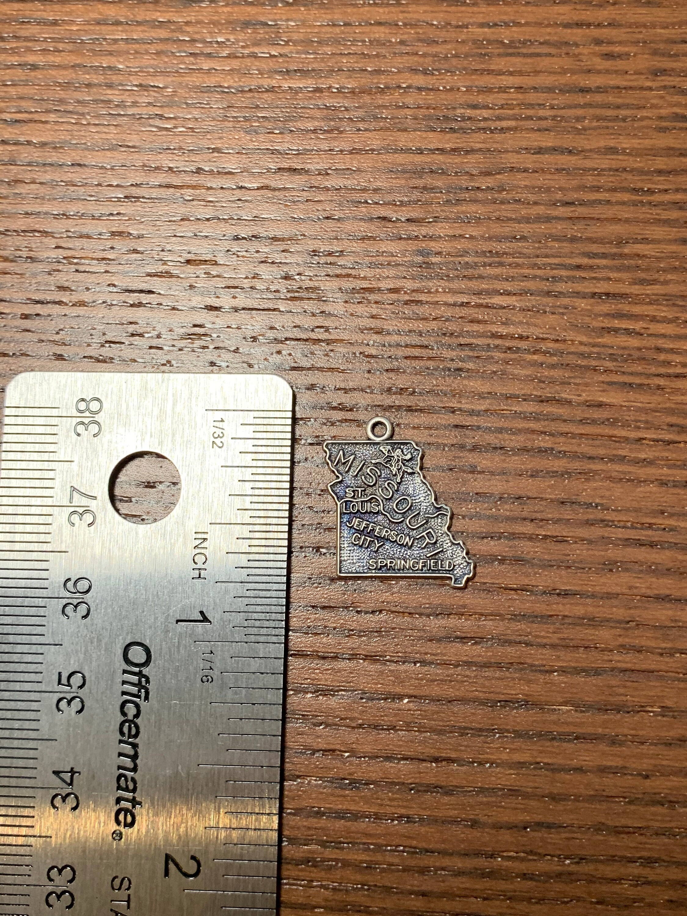 Sterling Silver Missouri State Charm Etsy