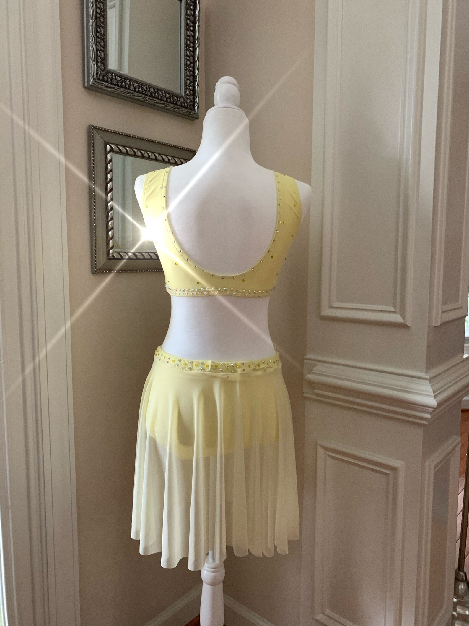 Yellow 2 Piece Custom Dance Costume Ready to ship Lyrical Etsy