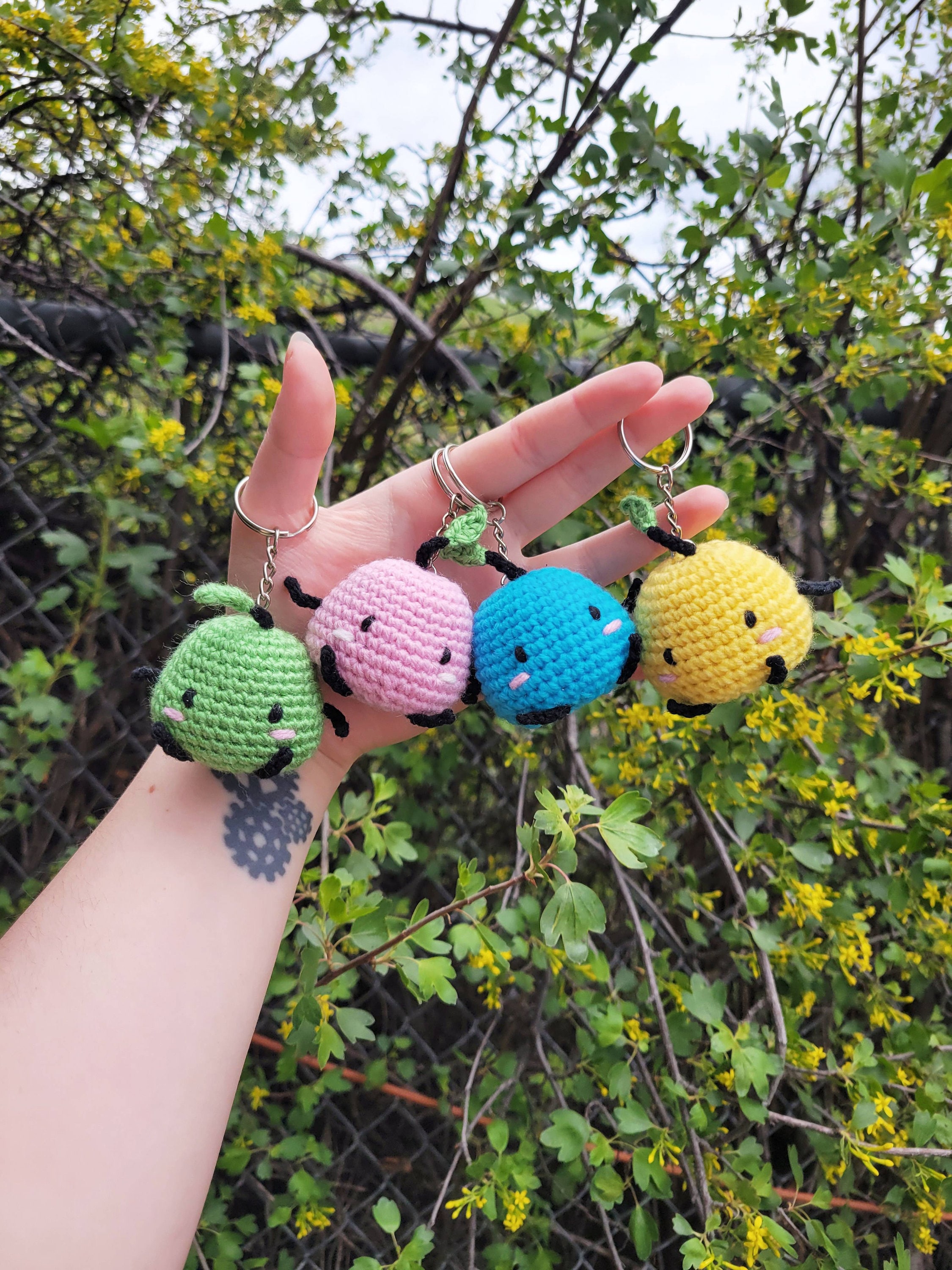 Crochet Mini Junimo Plush Keychain | Stardew Valley - Etsy
