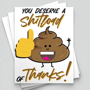 Funny Thank You Cards, Funny Thank You Card, Thank you Card Funny, Funny Teacher Card,Funny Employee Card,Cute Thanks Card, Thanks For Help