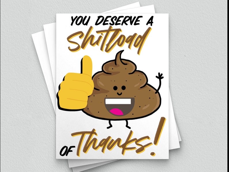 Funny Thank You Cards, Funny Thank You Card, Thank You Card Funny
